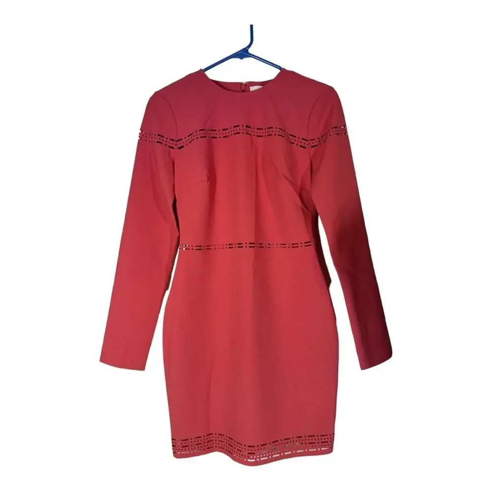 Likely Solace‎ Eyelet Cutout Coral Mini Dress NWOT